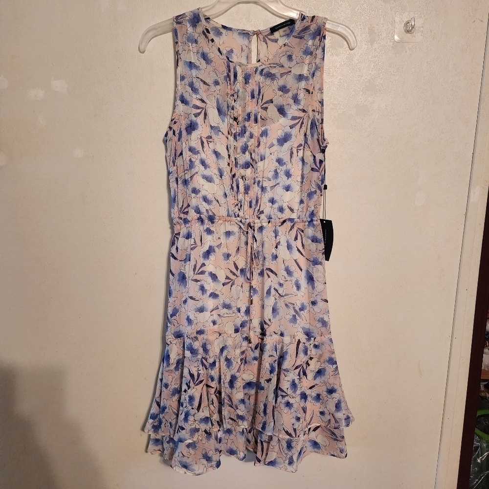 Tommy Hilfiger Floral-Print Fit Flare Sleeveless Dress Ballerina Size 2 NWT